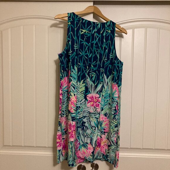 Lilly Pulitzer Jackie Silk Shift Dress Large Slathouse Soiree Engineer NWT NEW - Picture 3 of 3